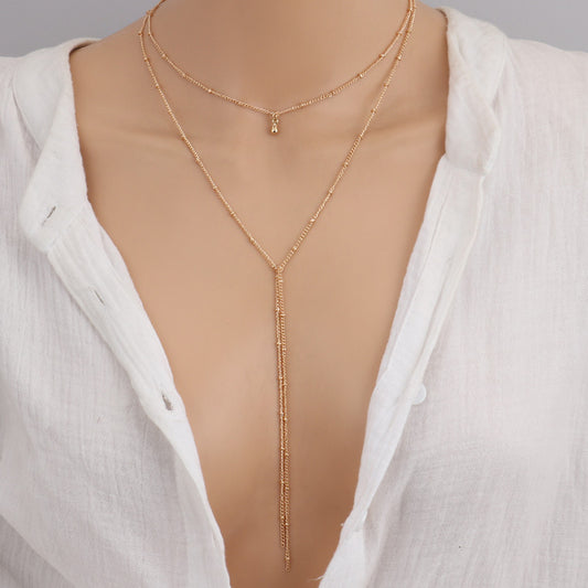 collana d'oro o argento lunga