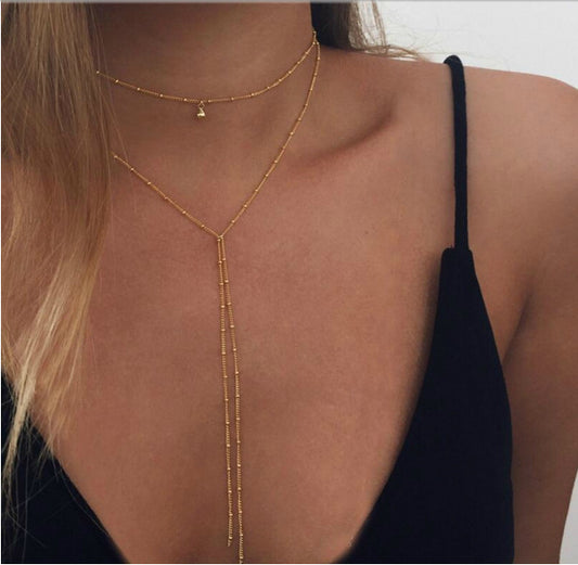 collana d'oro o argento lunga